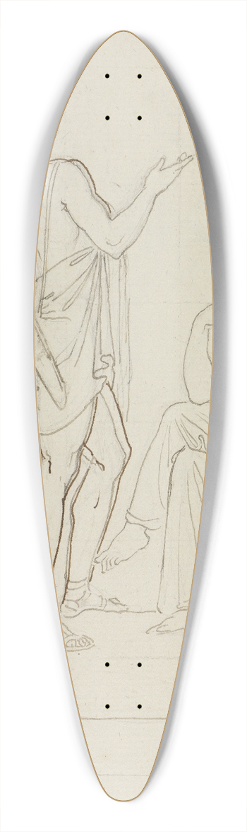 Moritz von Schwind - Hermes, Apoll und Maja 39.3 inch art pintail longboard deck