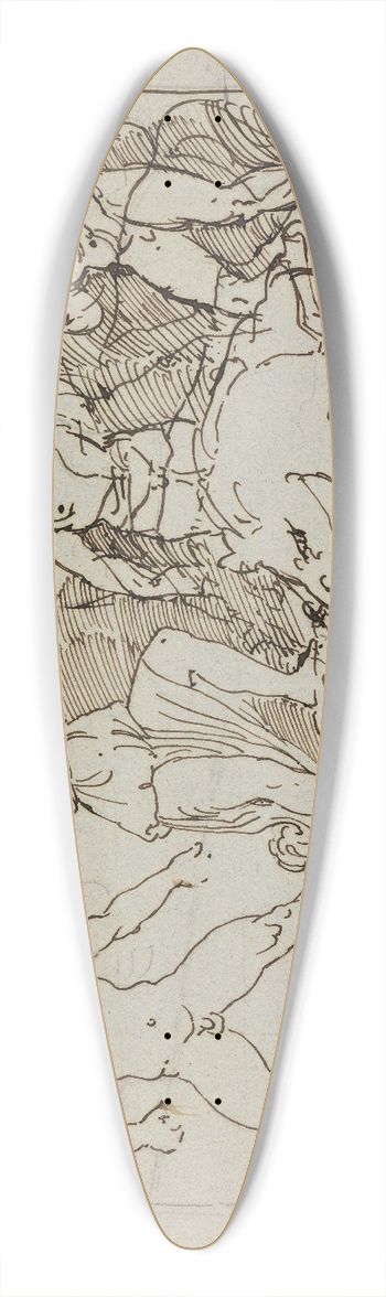 Moritz von Schwind - Meleager und Atalante 39.3 inch art pintail longboard deck