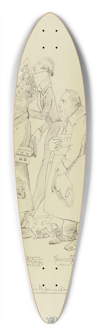 Moritz von Schwind - Popularite 39.3 inch art pintail longboard deck
