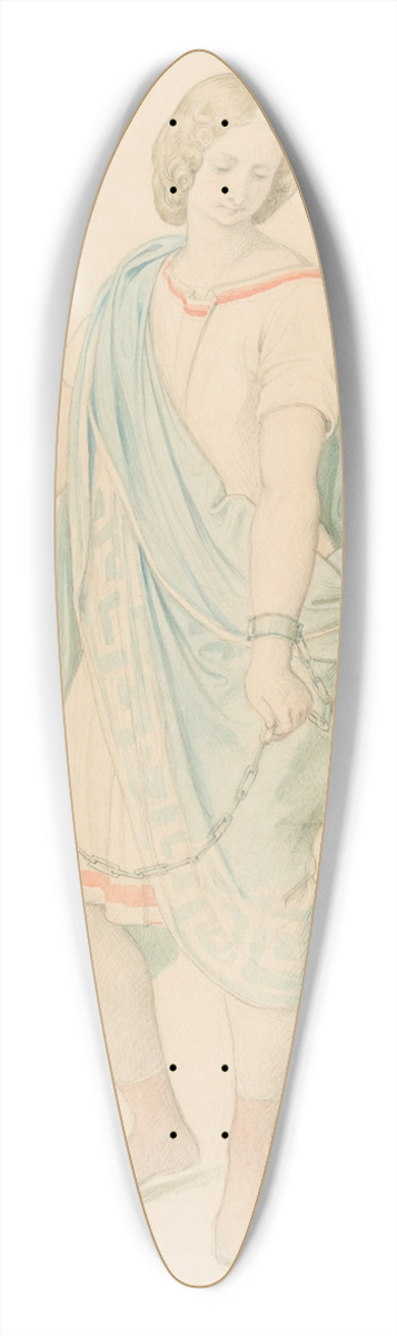 Moritz von Schwind - The soprano Karoline Hetzenecker in the role of Sesto in La Clemenza di Tito by W.A. Mozart 39.3 inch art pintail longboard deck