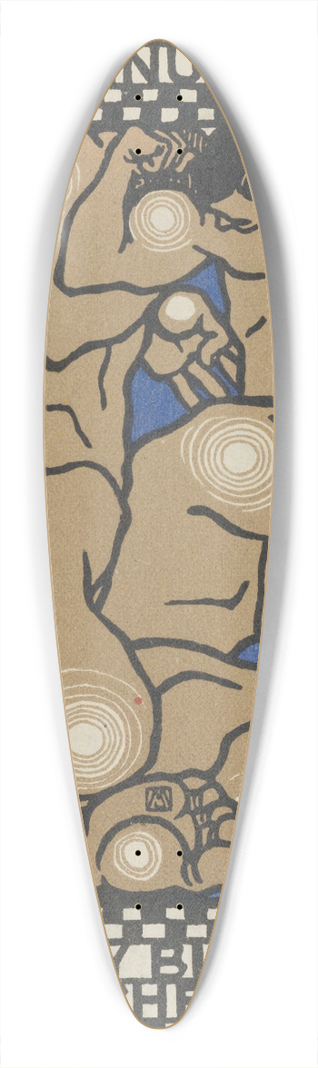 Moriz Jung - Bumbery Blads and Cie, Plastic Poses 39.3 inch art pintail longboard deck