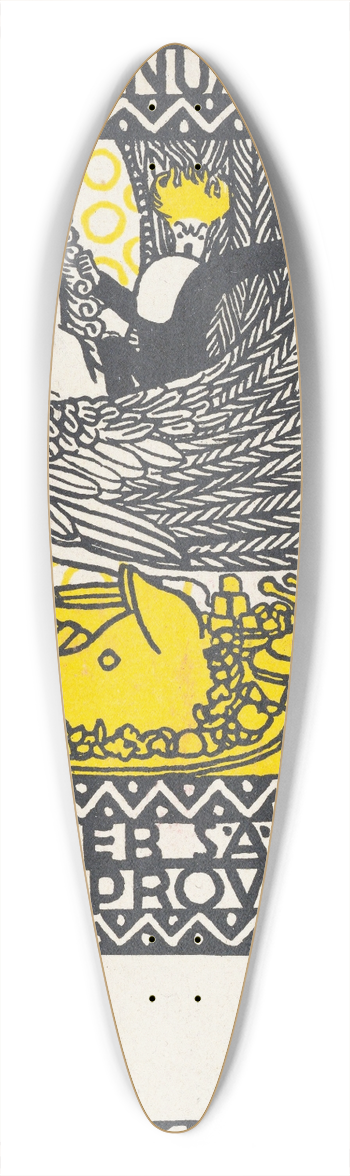 Moriz Jung - Gottlieb Suselin the Improviser 39.3 inch art pintail longboard deck