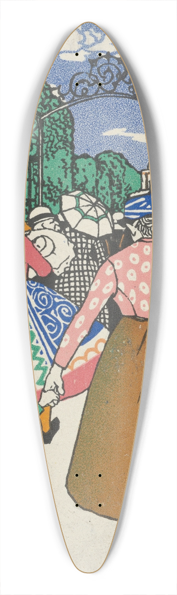 Moriz Jung - Schnbrunn on Sunday (Schnbrunn; am Sonntag) 39.3 inch art pintail longboard deck