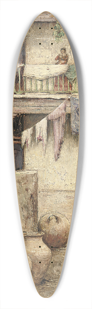 Mortimer Menpes - Jars, Seville 39.3 inch art pintail longboard deck