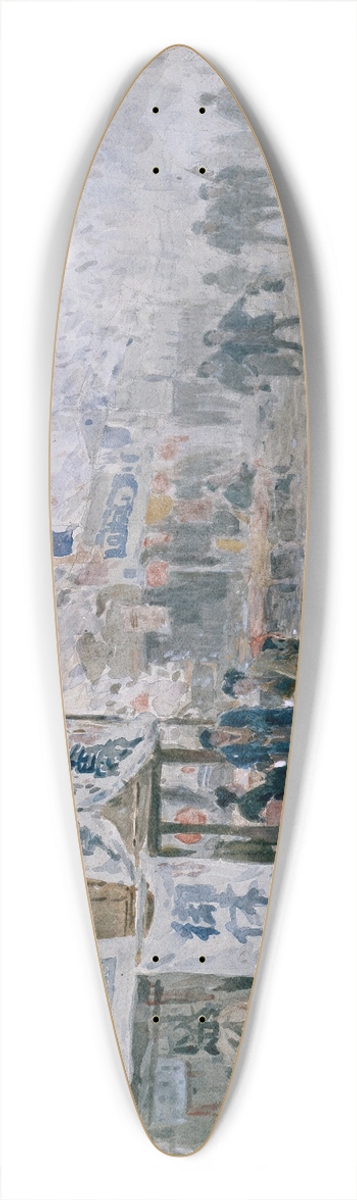 Nakagawa Hachir - Cherry Blossom Festival 39.3 inch art pintail longboard deck