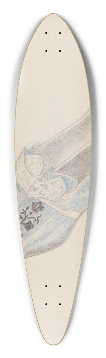 Nancy Crimi - Shoes 39.3 inch art pintail longboard deck