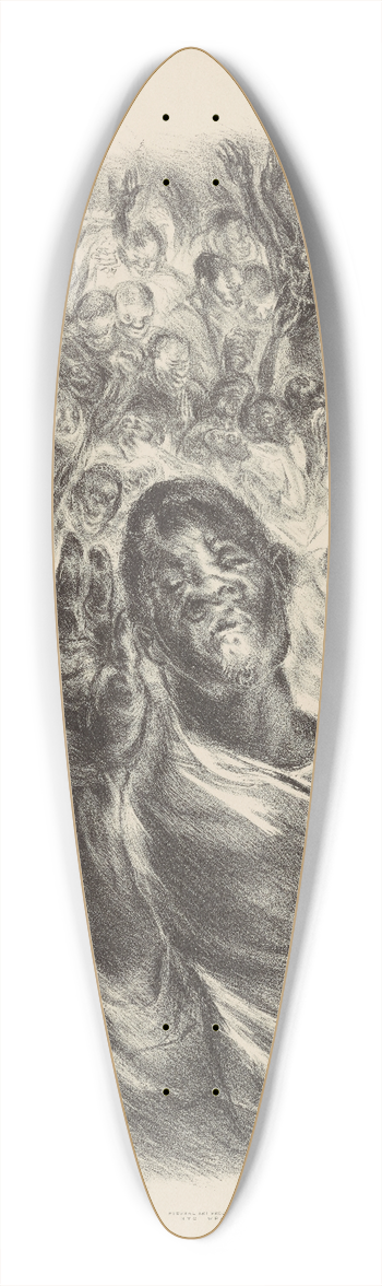 Nan Lurie - The Messiahs 39.3 inch art pintail longboard deck