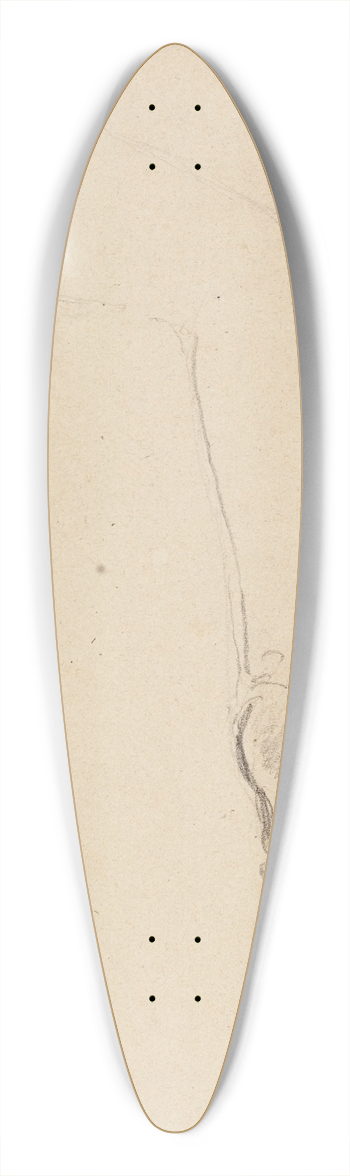 Narcisse-Virgile Diaz de La Pea - Esquisse de bras gauche 39.3 inch art pintail longboard deck
