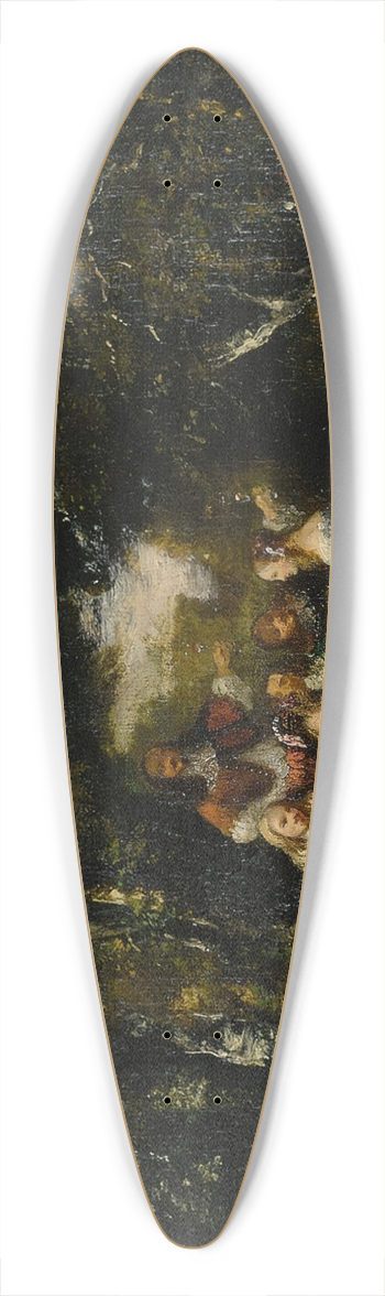 Narcisse-Virgile Diaz de La Pea - Une Partie de campagne 39.3 inch art pintail longboard deck