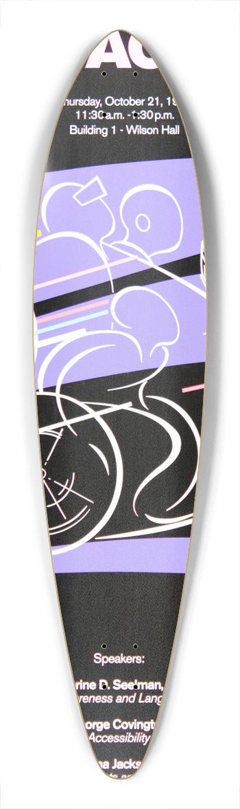 National Institutes of Health - Awareness & action 39.3 inch art pintail longboard deck