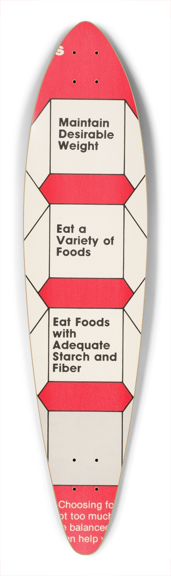 National Institutes of Health - Dietary guidelines for Americans 39.3 inch art pintail longboard deck