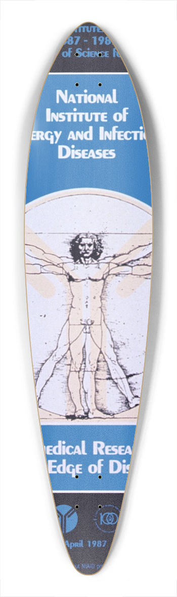 National Institutes of Health - National Institute of Allergy and Infectious Diseases; biomedical research at the edge of discovery 39.3 inch art pintail longboard deck