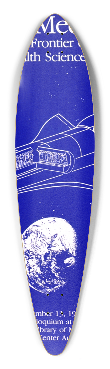 National Institutes of Health - Space medicine 39.3 inch art pintail longboard deck
