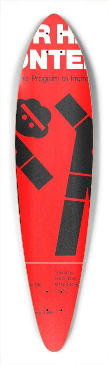 National Institutes of Health - To your hearts content 39.3 inch art pintail longboard deck