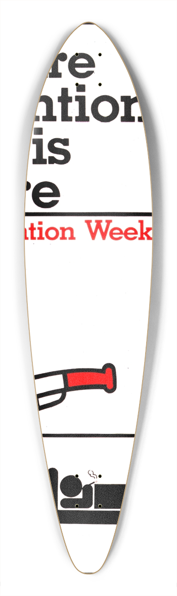 National Institutes of Health - With fire prevention there is no fire 39.3 inch art pintail longboard deck