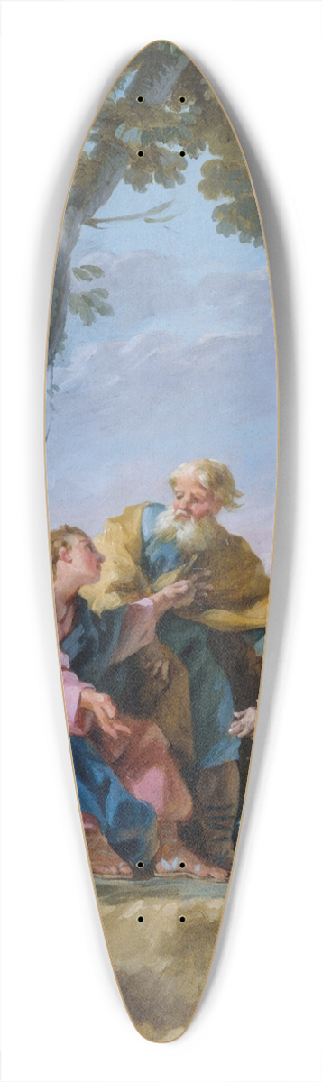 Nel Hall - Le Christ et les Petits Enfants 39.3 inch art pintail longboard deck