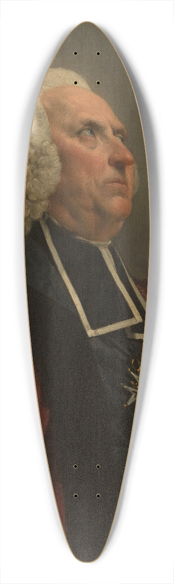 Nel Hall - Portrait de Louis Mercier, chevin de Paris en 1761 39.3 inch art pintail longboard deck