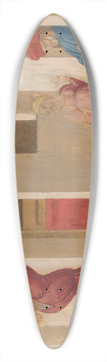 Neri di Bicci - A Scene from the Legend of Saint Nicholas ofBari 39.3 inch art pintail longboard deck