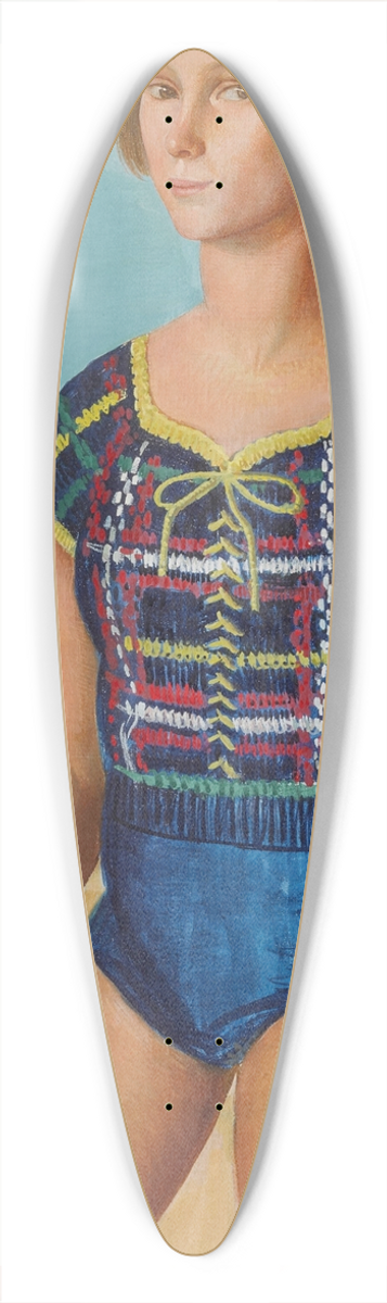 ngel Zrraga - Baigneuse, cte dmeraude (Portrait of Martine Abraham) 39.3 inch art pintail longboard deck