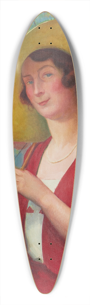 ngel Zrraga - Jeune femme  lombrelle 39.3 inch art pintail longboard deck