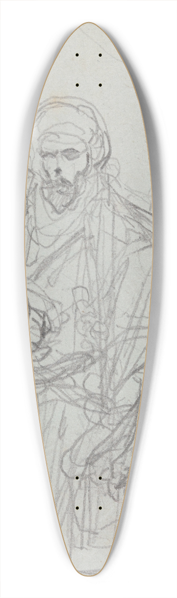 Nicaise De Keyser - Arab 39.3 inch art pintail longboard deck