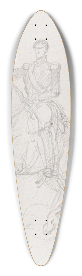 Nicaise De Keyser - Equestrial Portrait 39.3 inch art pintail longboard deck