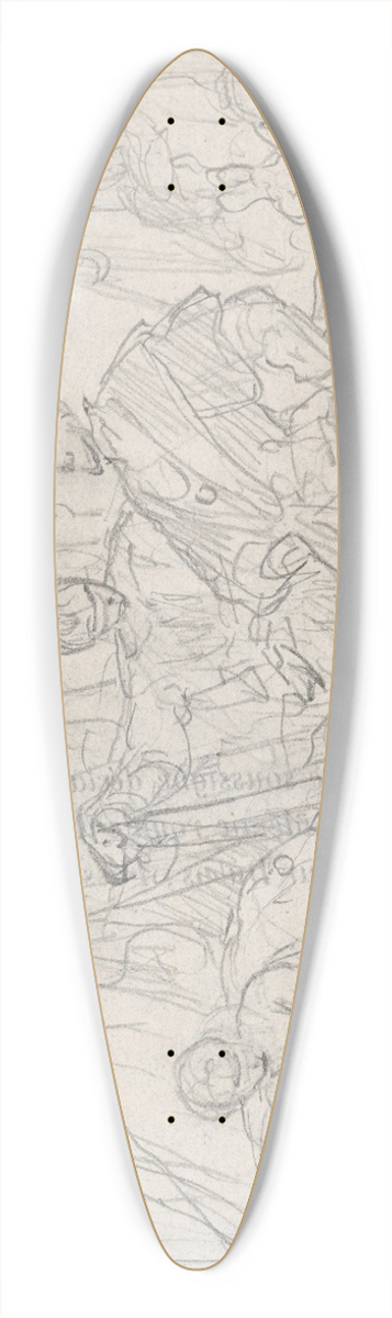 Nicaise De Keyser - Francis I of France Visiting Benvenuto Cellinis Studio 39.3 inch art pintail longboard deck