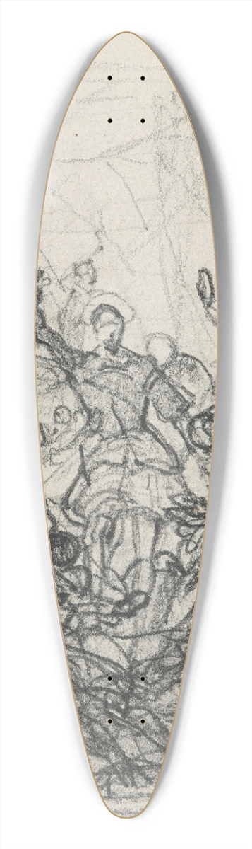 Nicaise De Keyser - Historical Scene 39.3 inch art pintail longboard deck