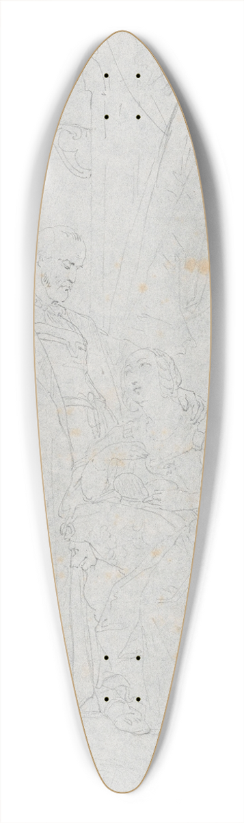 Nicaise De Keyser - Historical Scene 39.3 inch art pintail longboard deck