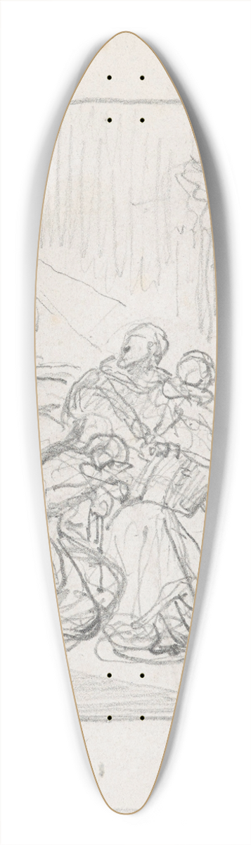 Nicaise De Keyser - Huguenots 39.3 inch art pintail longboard deck