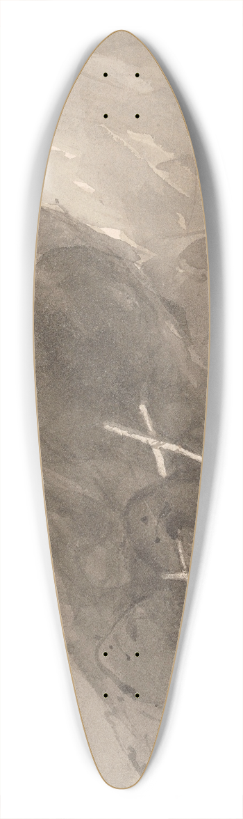 Nicaise De Keyser - Landscape 39.3 inch art pintail longboard deck
