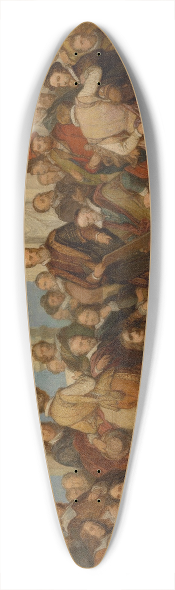 Nicaise De Keyser - Painters and Sculptors 39.3 inch art pintail longboard deck