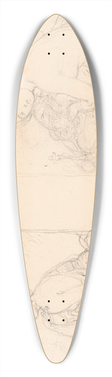 Nicaise De Keyser - Seated Woman 39.3 inch art pintail longboard deck