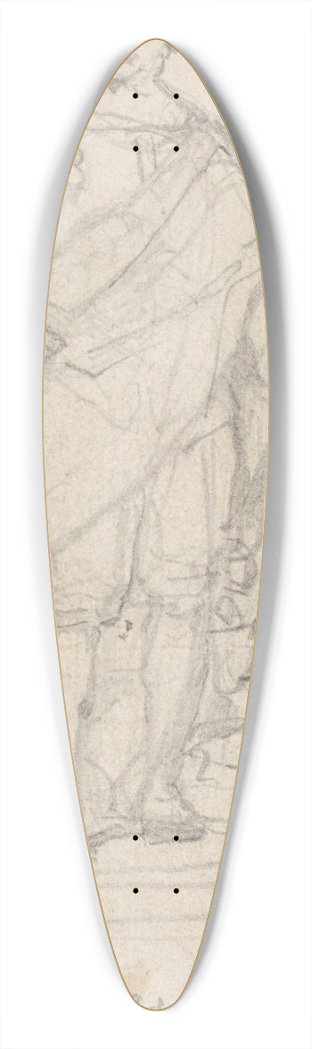 Nicaise De Keyser - Statue of the Painter Jacob Jordaens 39.3 inch art pintail longboard deck