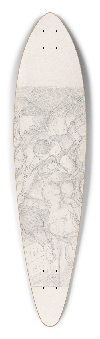 Nicaise De Keyser - The Geuzen 39.3 inch art pintail longboard deck