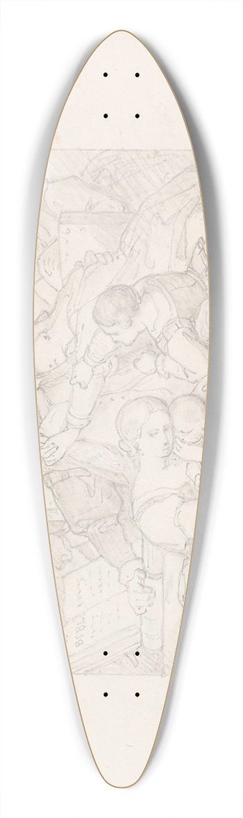 Nicaise De Keyser - The Geuzen 39.3 inch art pintail longboard deck
