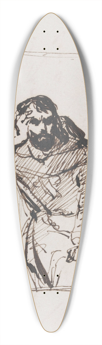 Nicaise De Keyser - The Giaour 39.3 inch art pintail longboard deck