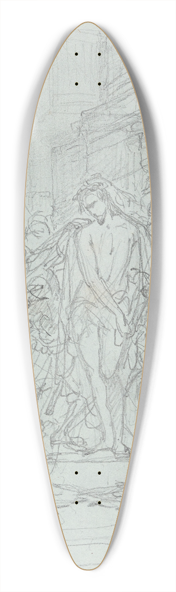 Nicaise De Keyser - The Mocking of Christ 39.3 inch art pintail longboard deck