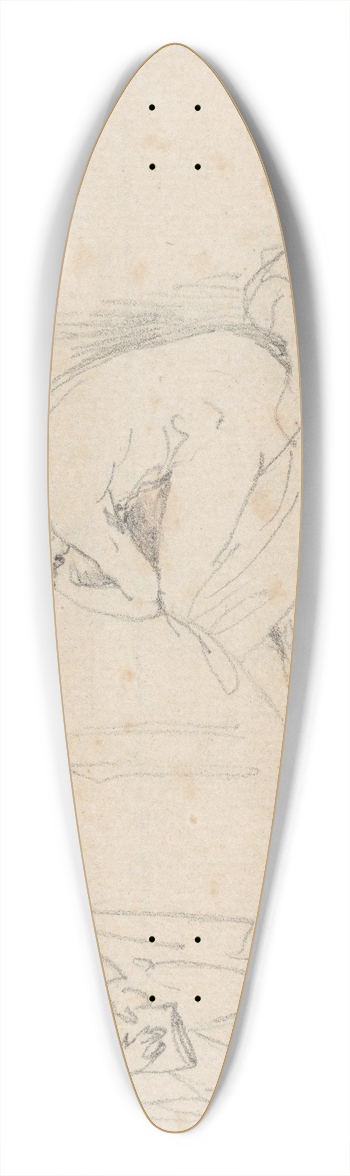 Nicaise De Keyser - Two Tombstones in Westminster Abbey 39.3 inch art pintail longboard deck