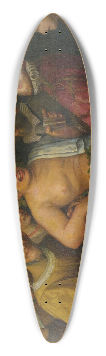 Niccol Frangipane - A Bacchanal 39.3 inch art pintail longboard deck