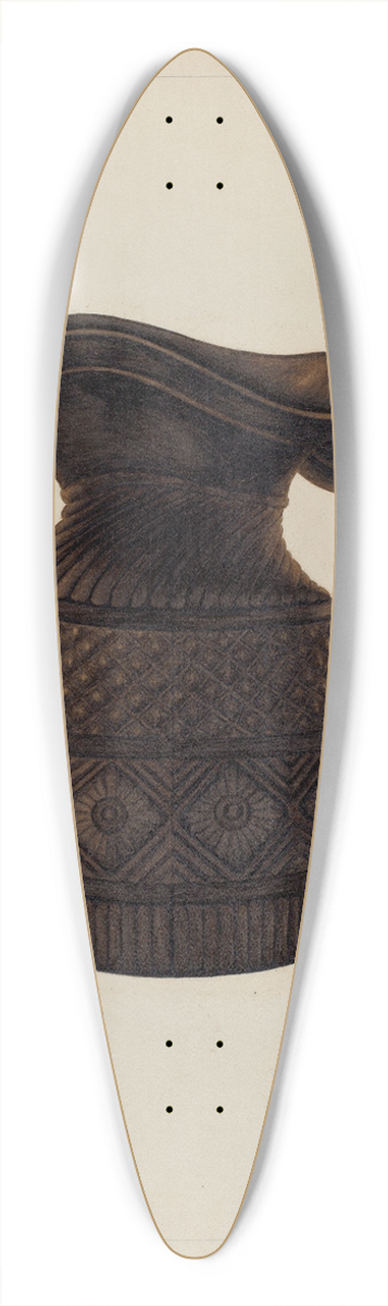 Nicholas Amantea - Cream Pitcher 39.3 inch art pintail longboard deck