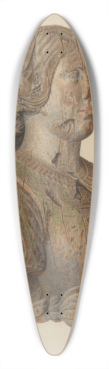 Nicholas Amantea - Figurehead 39.3 inch art pintail longboard deck