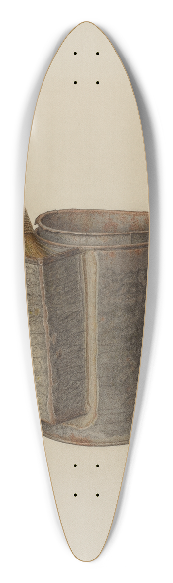 Nicholas Amantea - Shaving Mug 39.3 inch art pintail longboard deck