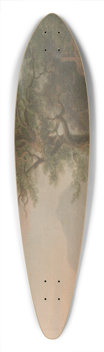 Nicholas Pocock - A Landscape with Figures 39.3 inch art pintail longboard deck