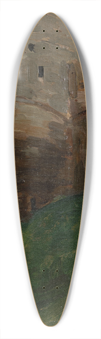 Nicholas Roerich - The Kremlin Tower of Nizhny Novgorod 39.3 inch art pintail longboard deck