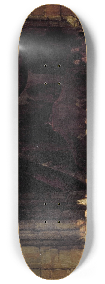 Aert de Gelder - The Forecourt of a Temple 8.25 inch art skate deck