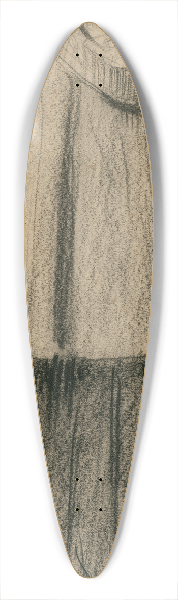 Nicolaas van der Waay - Vrouw in wandelkleding op de rug gezien 39.3 inch art pintail longboard deck