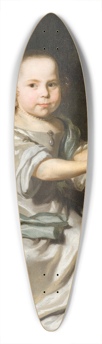 Nicolaes Maes - Portrait of a Girl 39.3 inch art pintail longboard deck