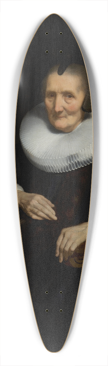 Nicolaes Maes - Portrait of Margaretha de Geer (1583-1672) 39.3 inch art pintail longboard deck