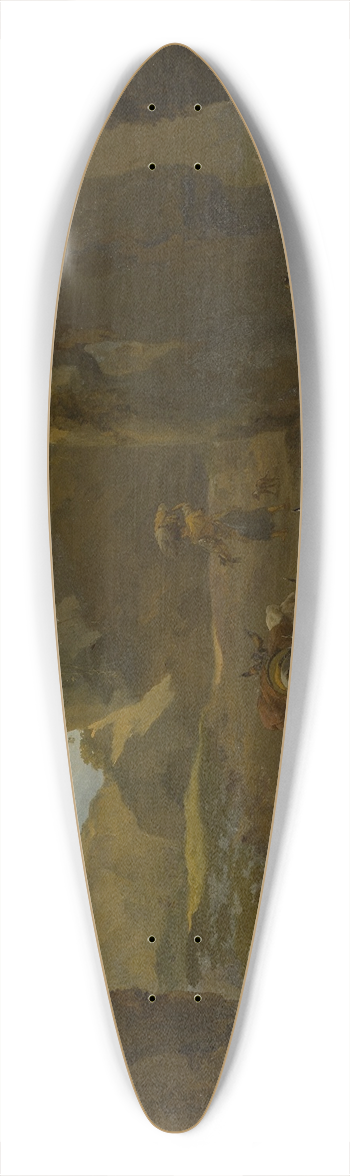 Nicolaes Pietersz. Berchem - Peasants with Cattle in a Cave 39.3 inch art pintail longboard deck